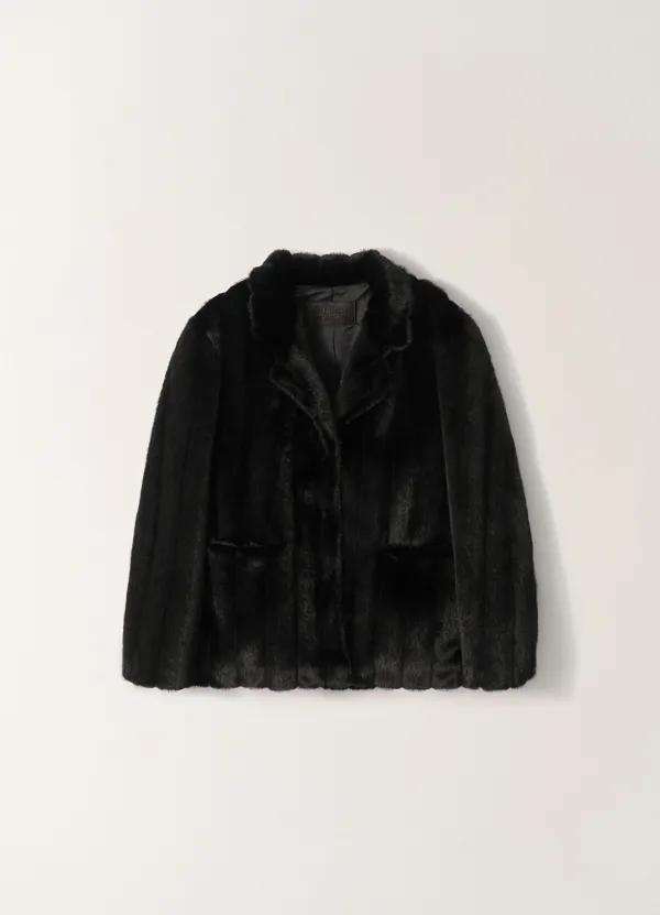 14TH / Misha faux fur jacket (Black)
