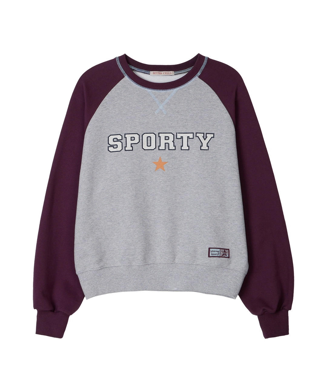 비터셀즈 Sporty Raglan Sweat Shirt-Purple 상품 이미지 1