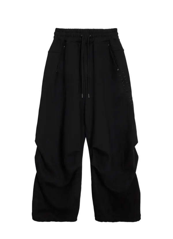 Double-Tucked Set-up Pants [ Black ]