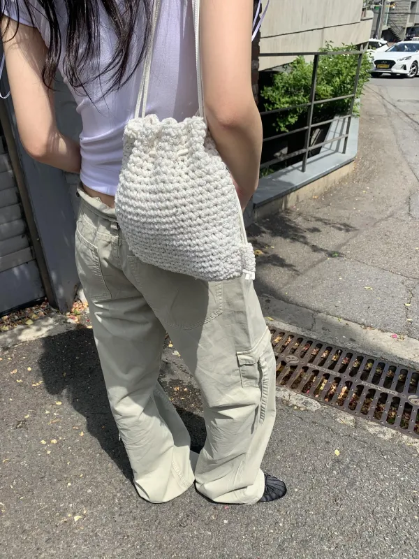 via mini backpack(ivory)