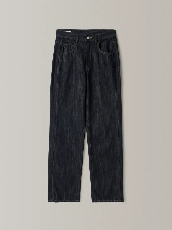 클래식 데님_textured indigo