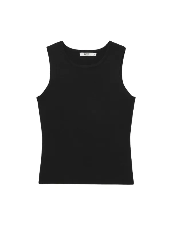 G REST KNIT SLEEVELESS (BLACK)