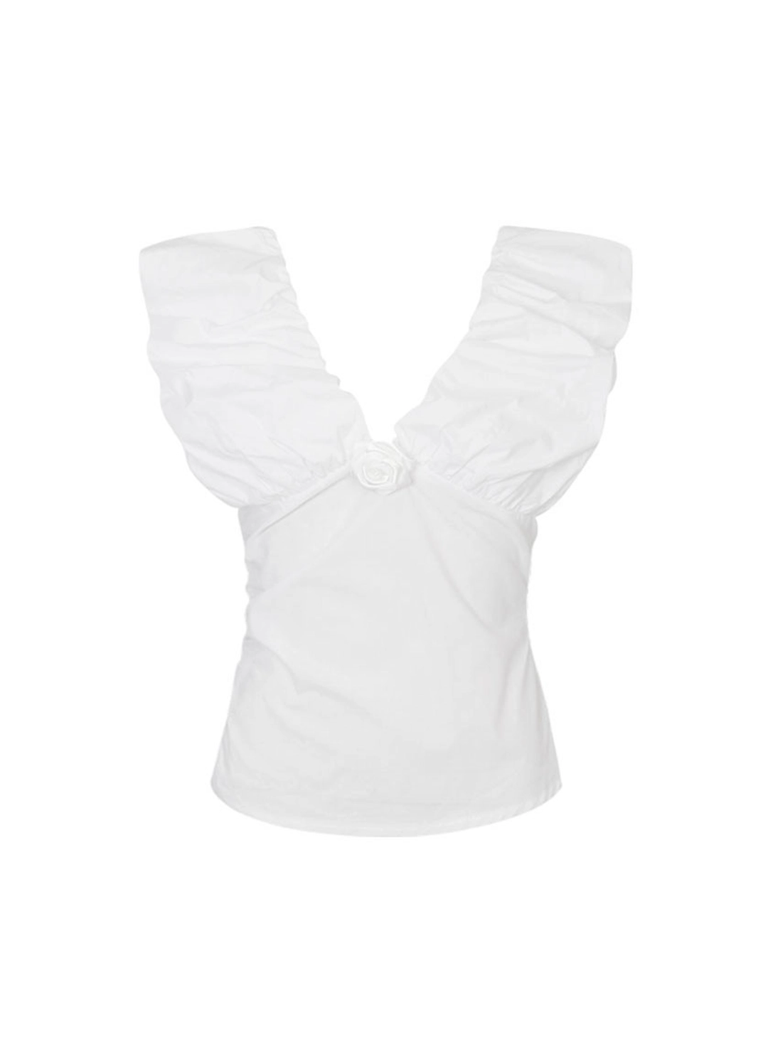 루루서울 Volume Puff Blouse (White) 상품 이미지 1
