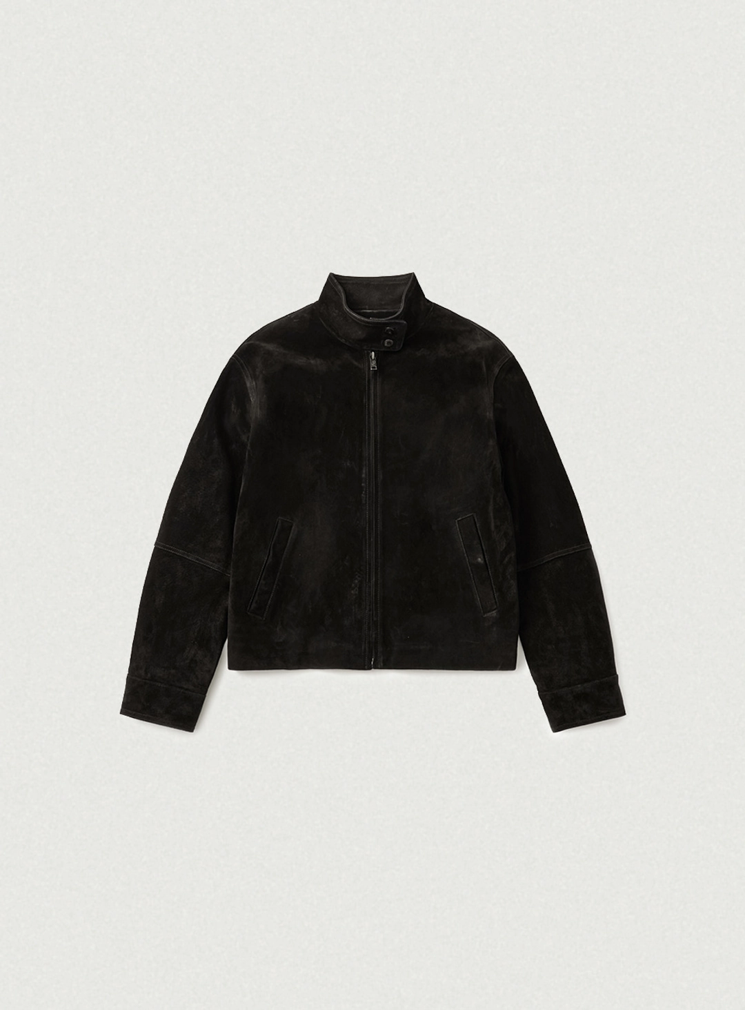더바넷 Caven Suede Biker Jacket_Black 상품 이미지 1