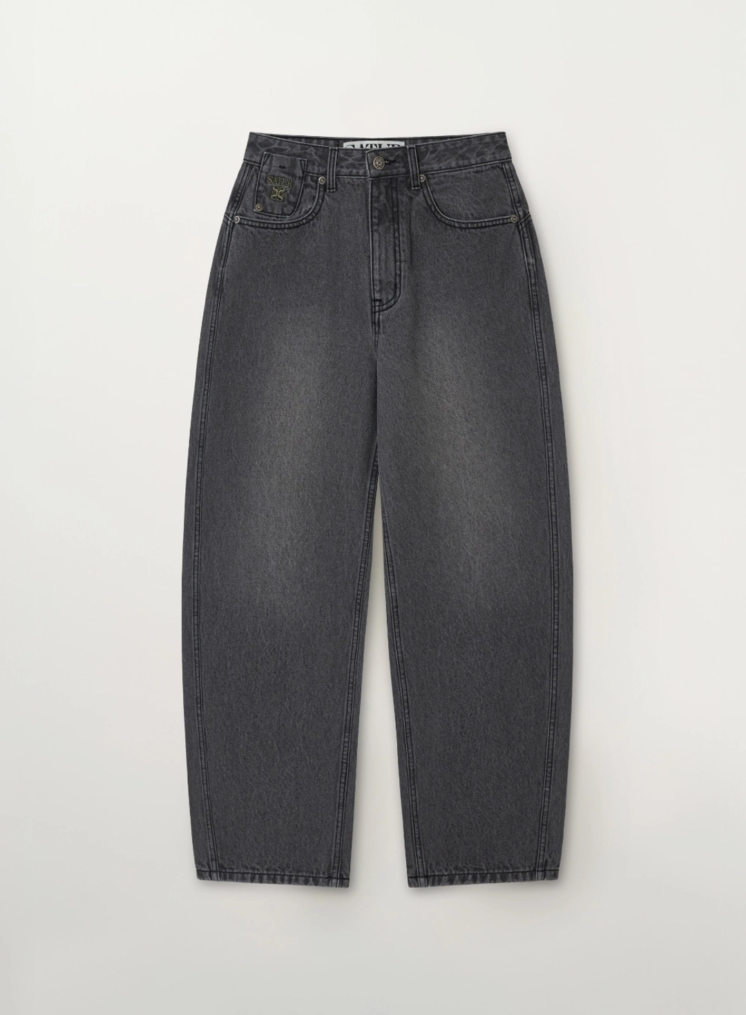 세터 (W) Round Color Denim Pants - Gray 상품 이미지 1