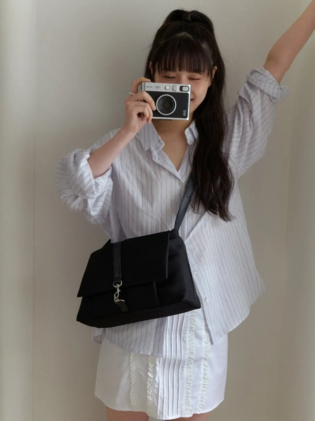 오브히 클로이 나일론백 Chloe Nylon Bag_Black 상품 이미지 2