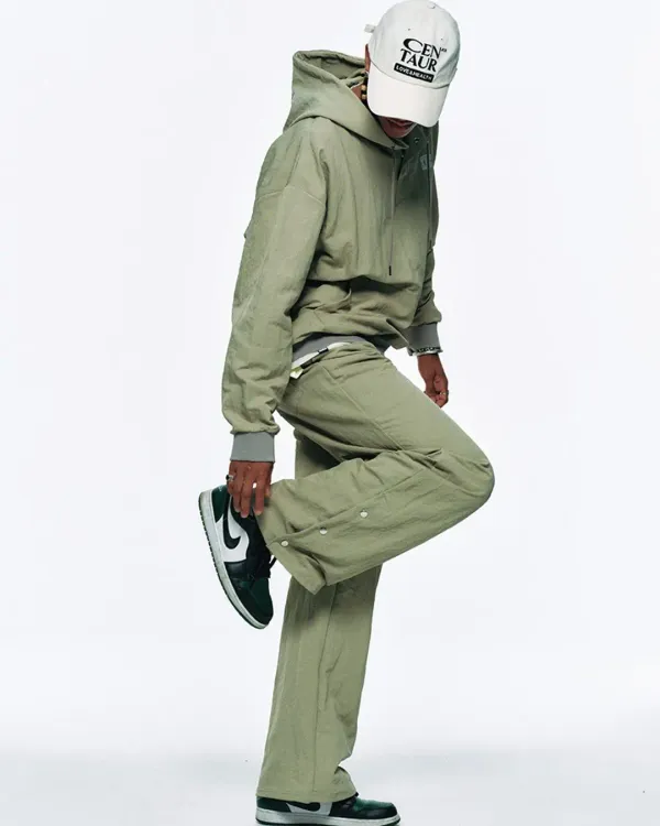 CENTAUR SIDE SNAP PANTS_BEIGE