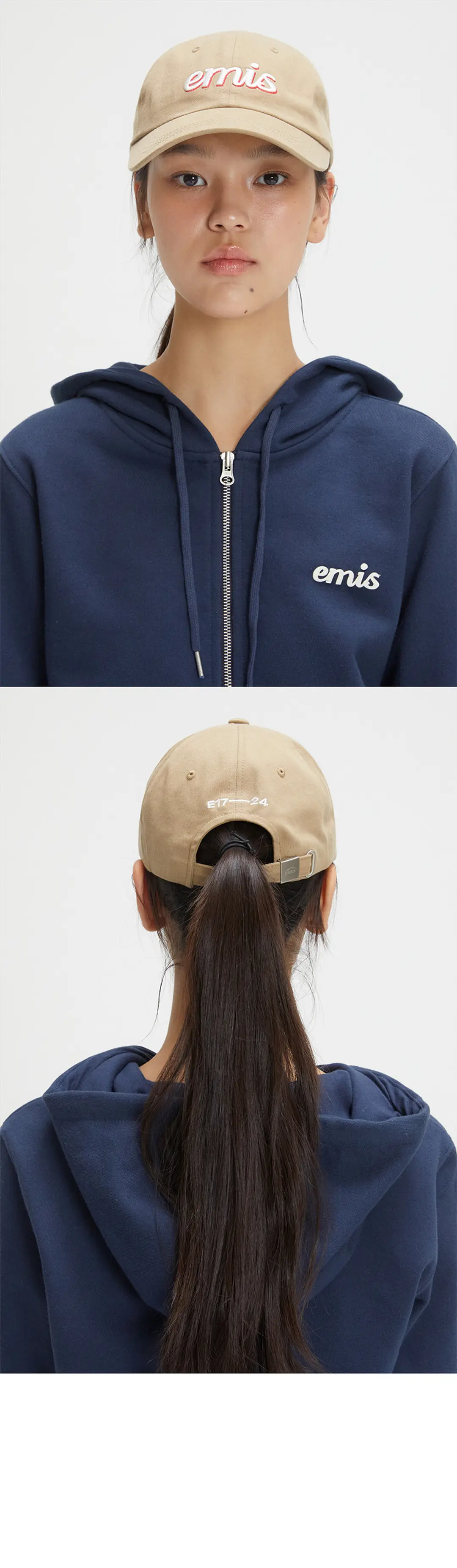 이미스 LAYERED LOGO BALL CAP-BEIGE 상품 이미지 2