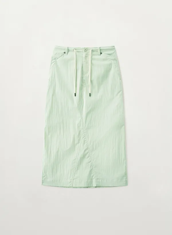 (W) Parachute Long Skirt - Mint