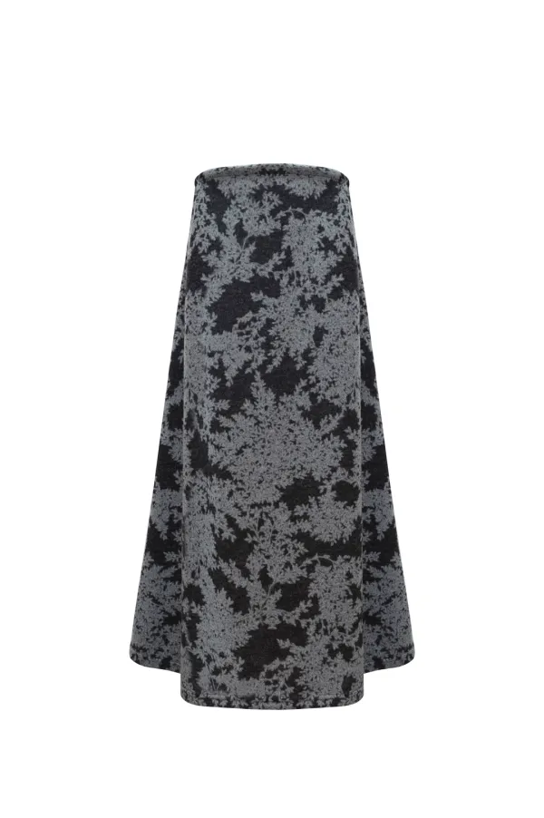 SOFT MAXI SKIRT (GRAY)