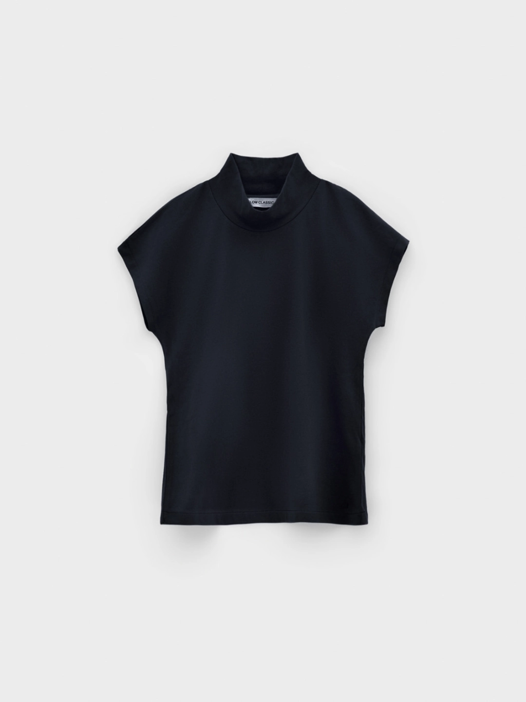 로우클래식 High Neck Half Sleeve T-Shirt_Navy 상품 이미지 1