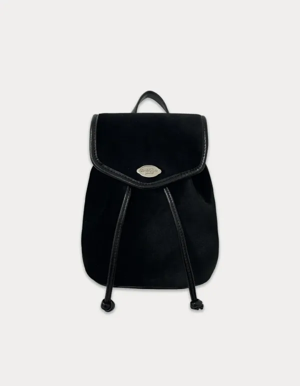 Velvet mini fle backpack - velvet black