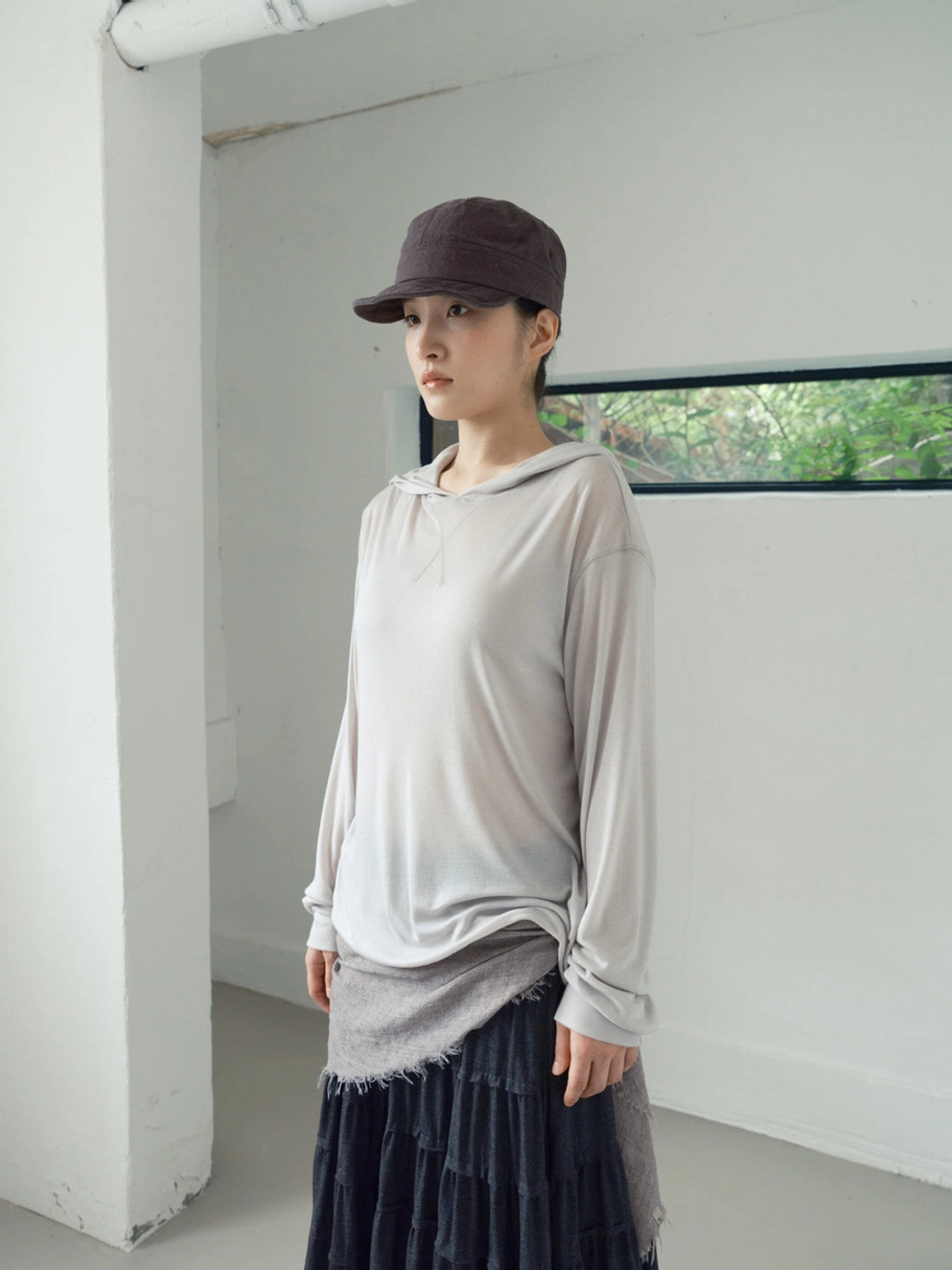 콜로신스 TENDER HOOD TOP BEIGE 상품 이미지 2