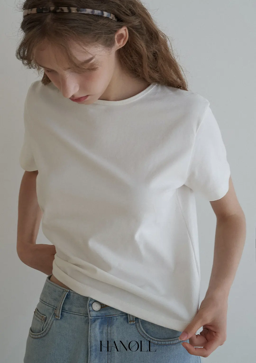 한올 Mini More Tee (White) 상품 이미지 2