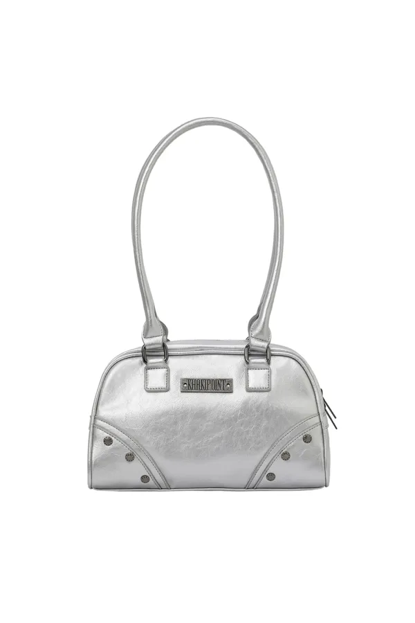 Stud Boston Bag (silver)
