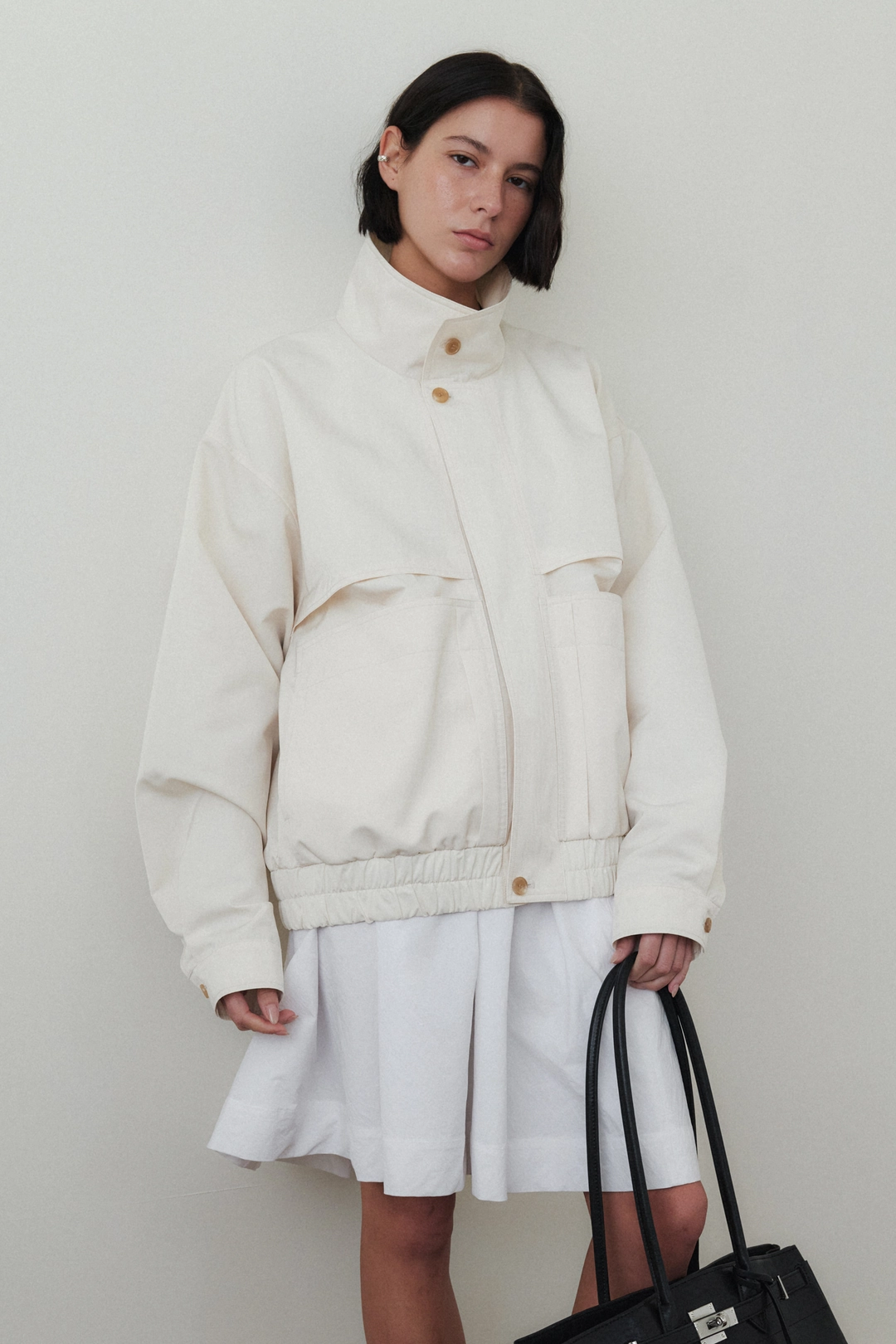 쏭스튜디오 Windbreaker Jacket (White, Navy, Red) 상품 이미지 1