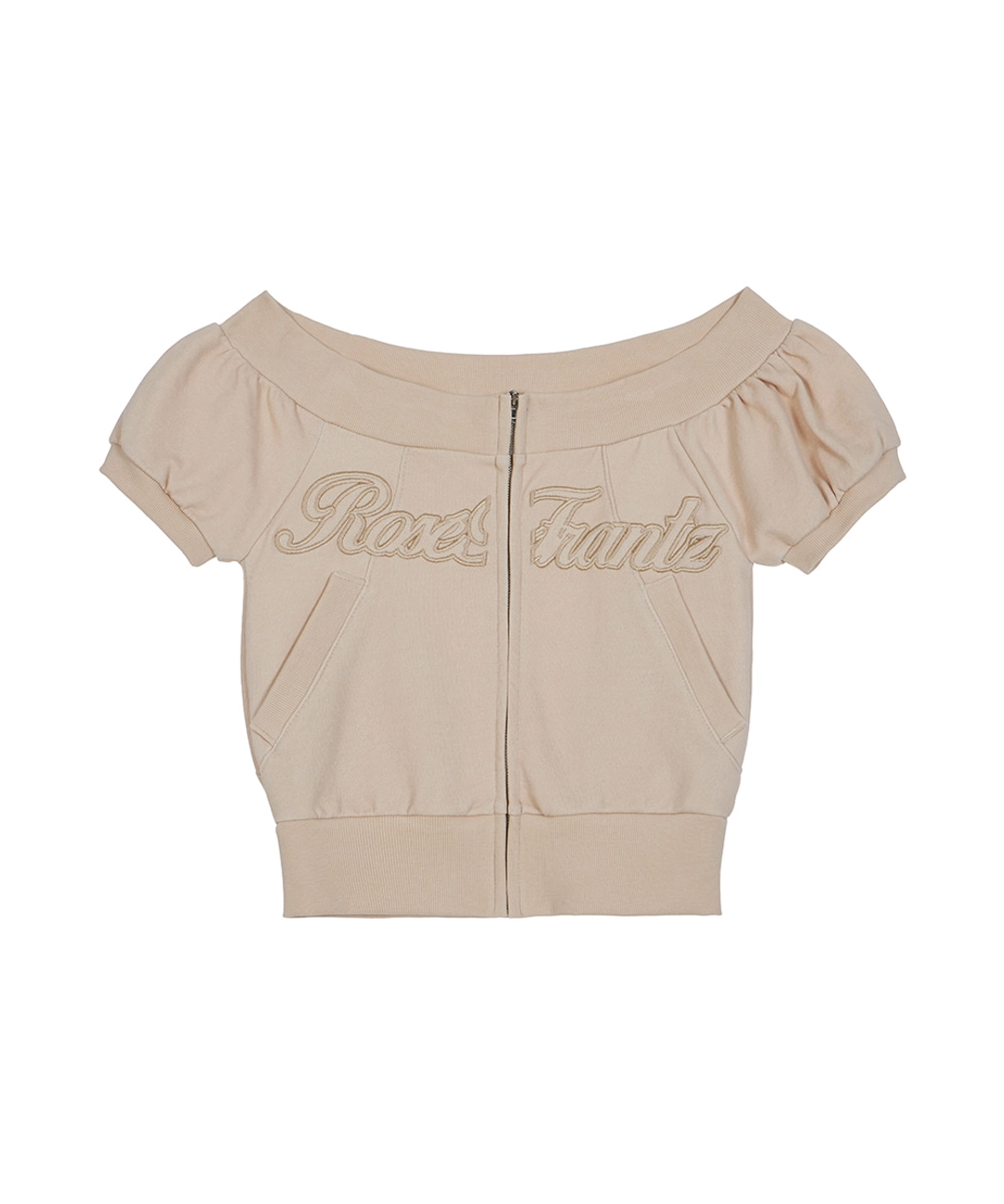 로제프란츠 Pigment Off Shoulder Zip-up [Beige] 상품 이미지 2