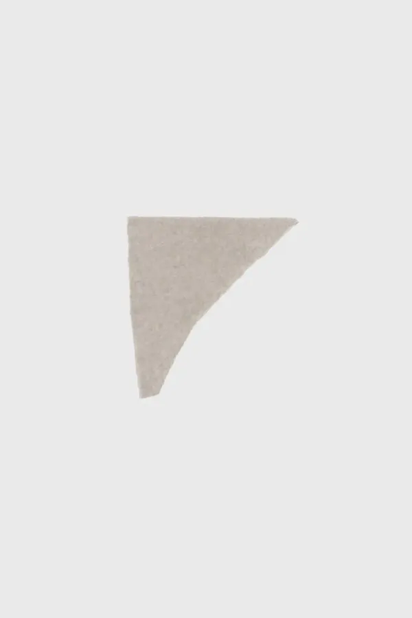 Raccoon triangle balaclava (beige / ivory / brown / black)