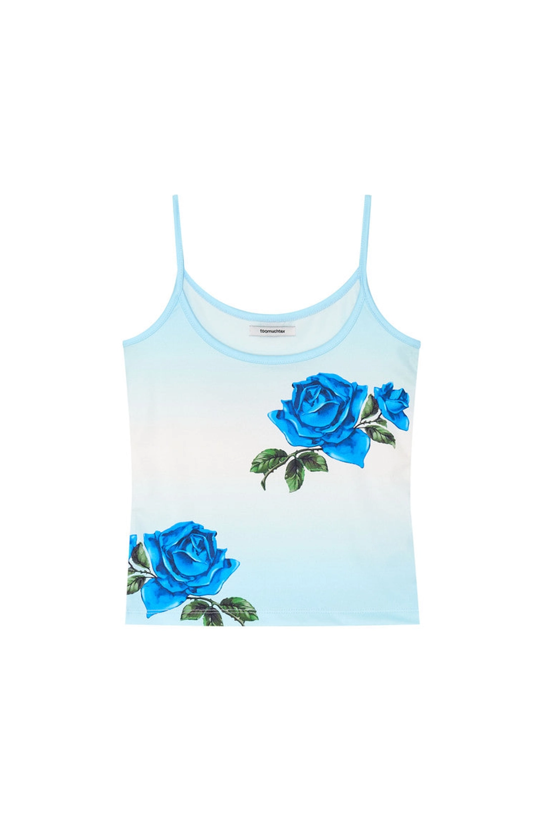 투머치택스 ROSE SLEEVELESS TOP (BLUE) 상품 이미지 1