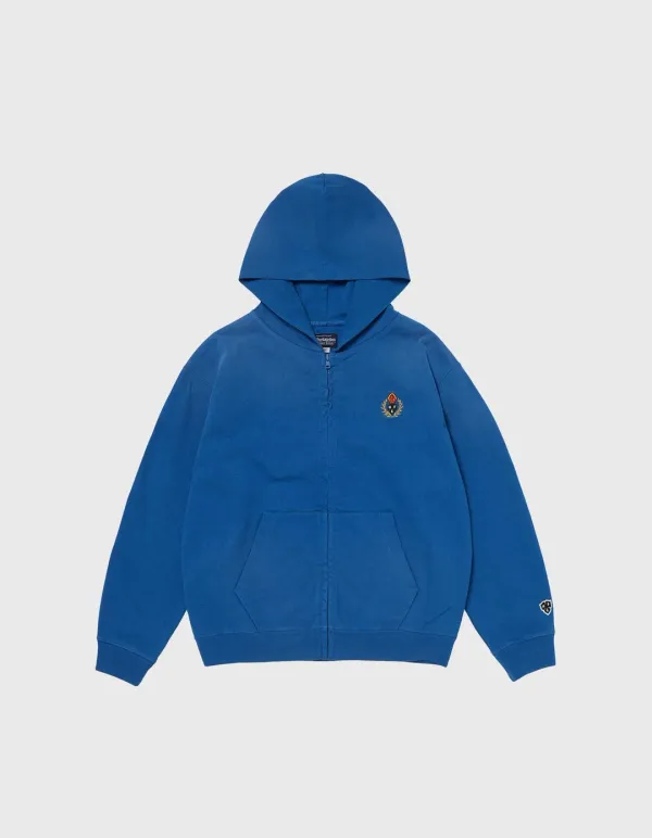 CHILDREN VTG WASHED 10S ZIP-UP HOODIE / Blue