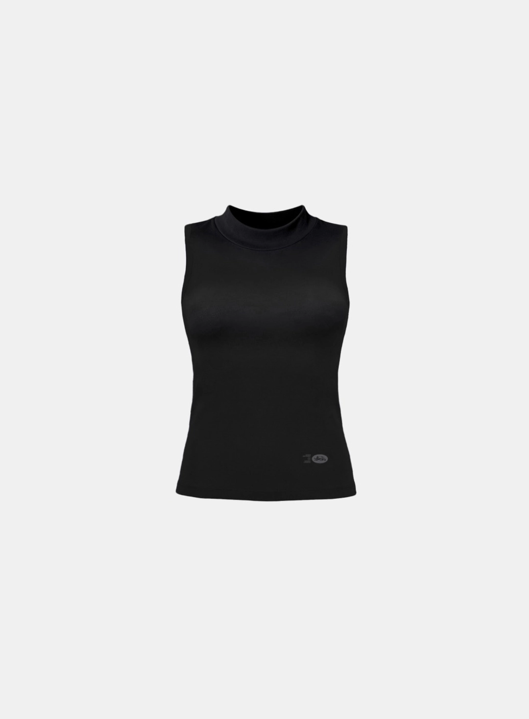 배드블러드 [w-tnk26-028] Everyday Mock-Neck Tank - Black 상품 이미지 1