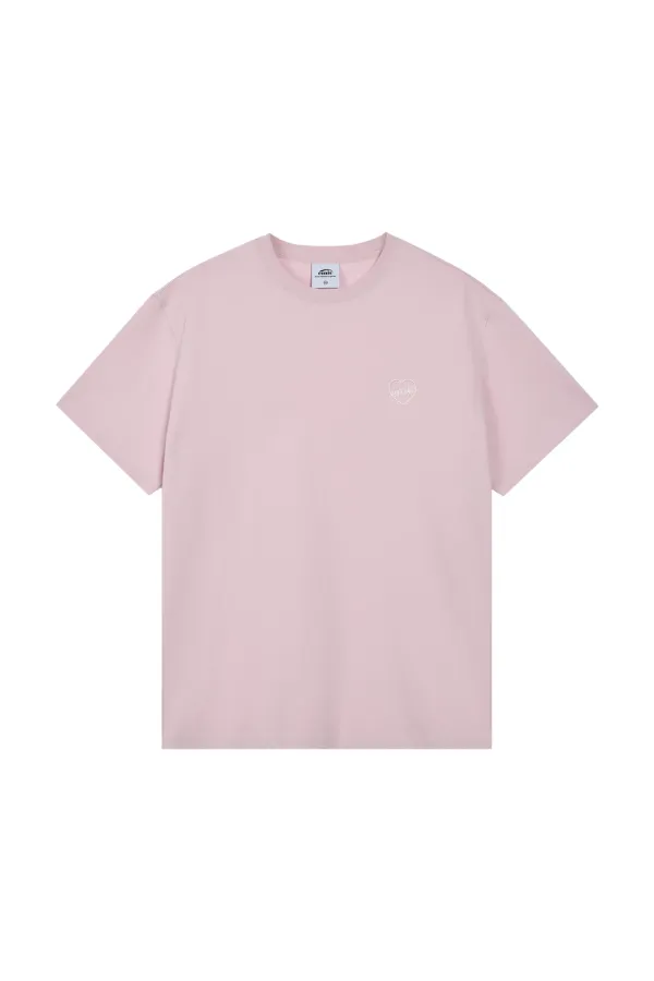 HEART T-SHIRT-PINK