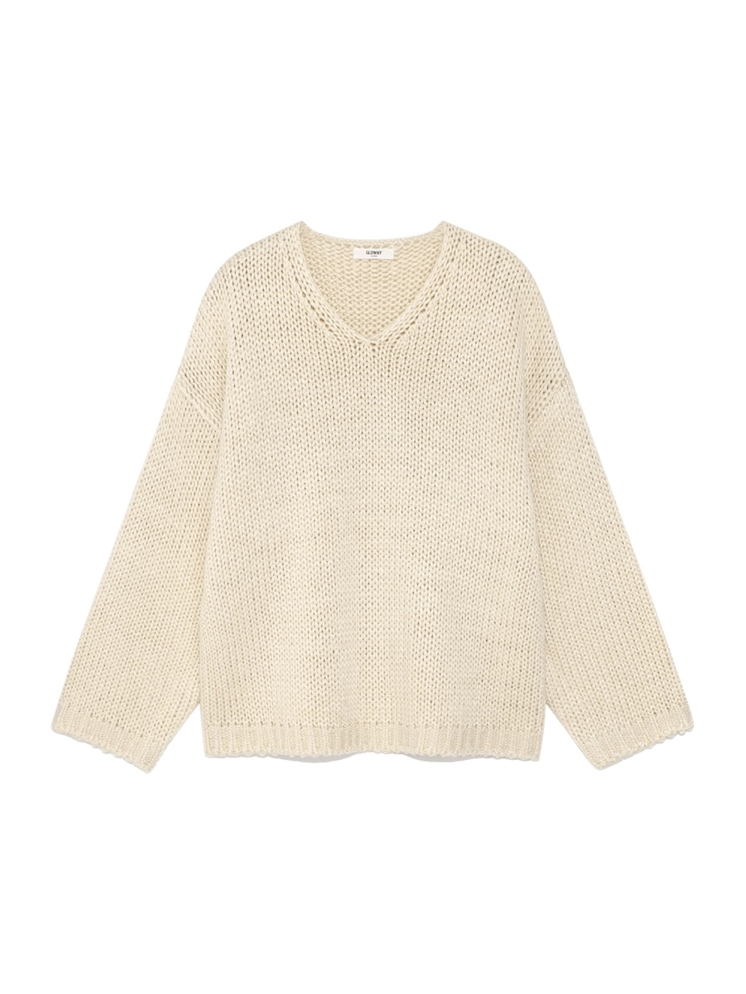 글로니 G COZY OVER KNIT TOP (CREAM) 상품 이미지 1