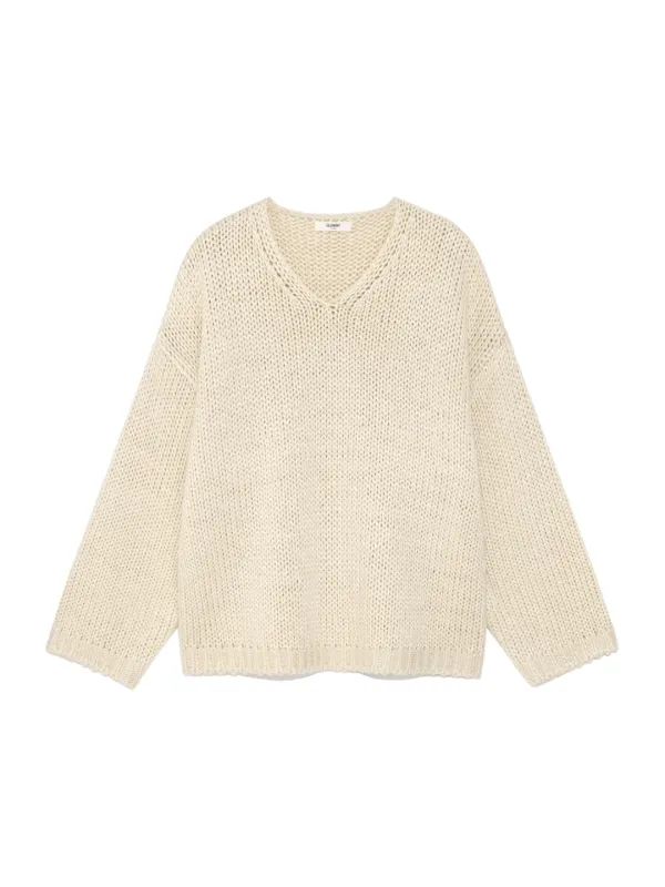 G COZY OVER KNIT TOP (CREAM)