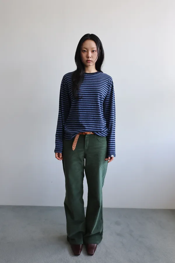 Daily striped T-shirt_blue