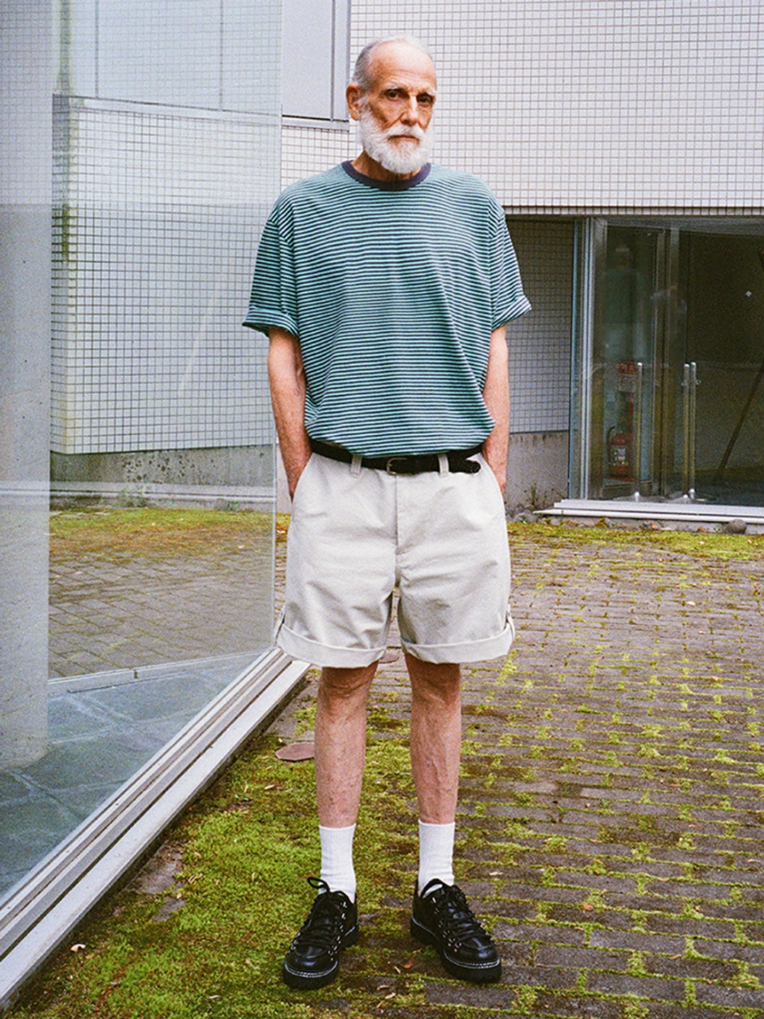 파르티멘토 Vintage Border Tee_Ash Green 상품 이미지 2