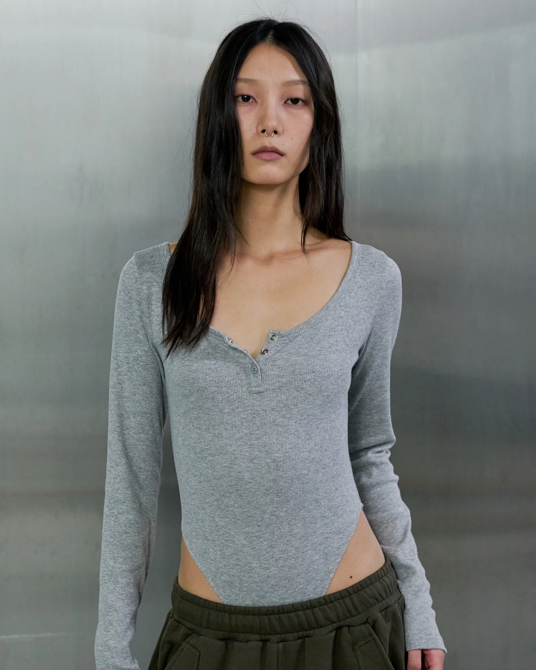 오데스 SHAPING BODY SUIT - GREY 상품 이미지 1