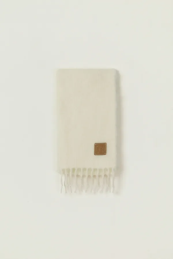 FROST MOHAIR WOOL MUFFLER_IVORY
