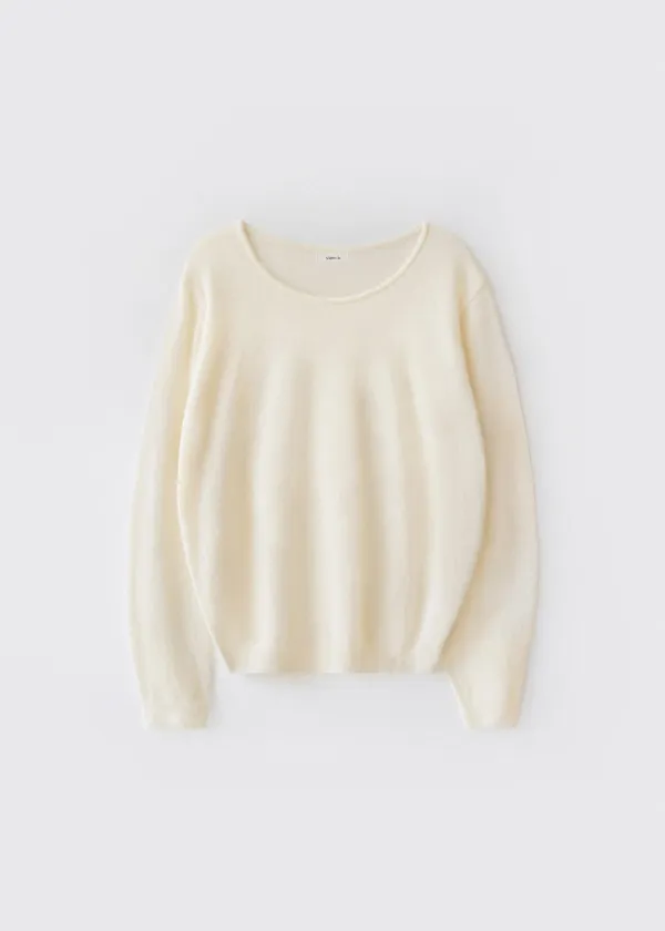 Roco alpaca round knit (cream)