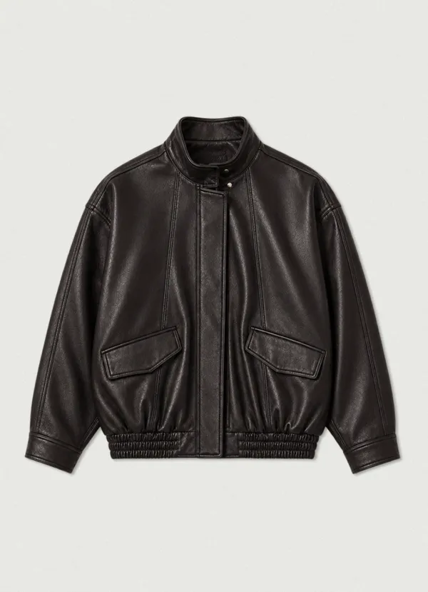 2nd/ Brick Leather Blouson [brown]