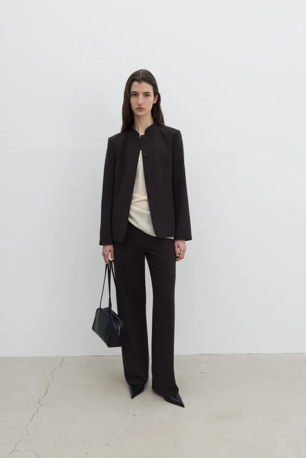 Clean Waist Pants (Brown / Black)