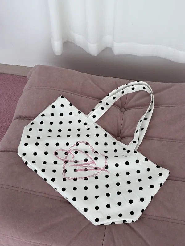 Dot Pixel Logo Bag White