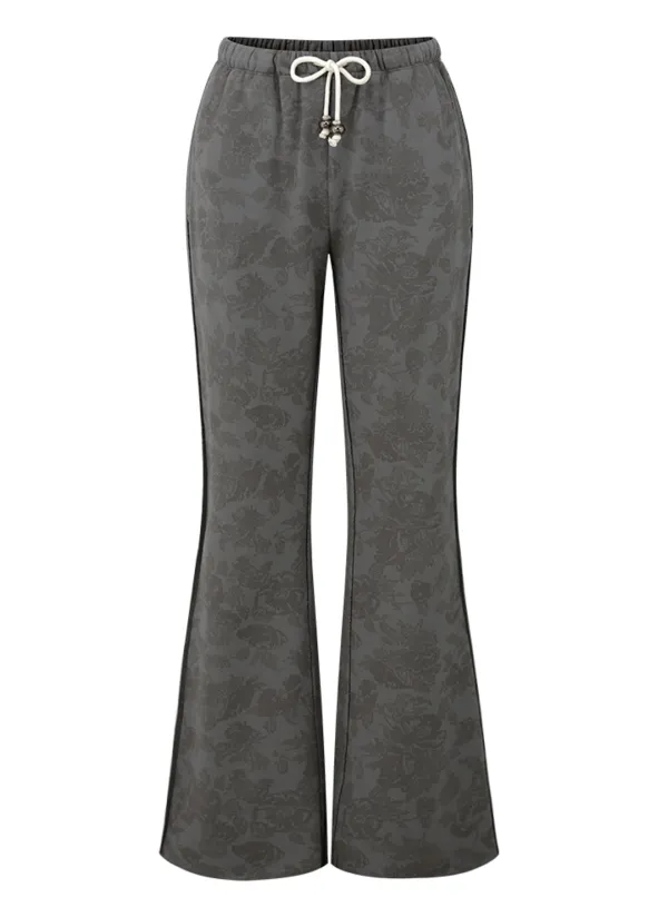 LILY WESTERN BOOTCUT JERSEY (CHARCOAL)