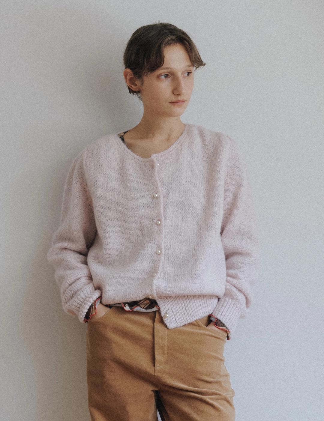 시엔느 Odette Alpaca Cardigan (Pale Pink) 상품 이미지 1