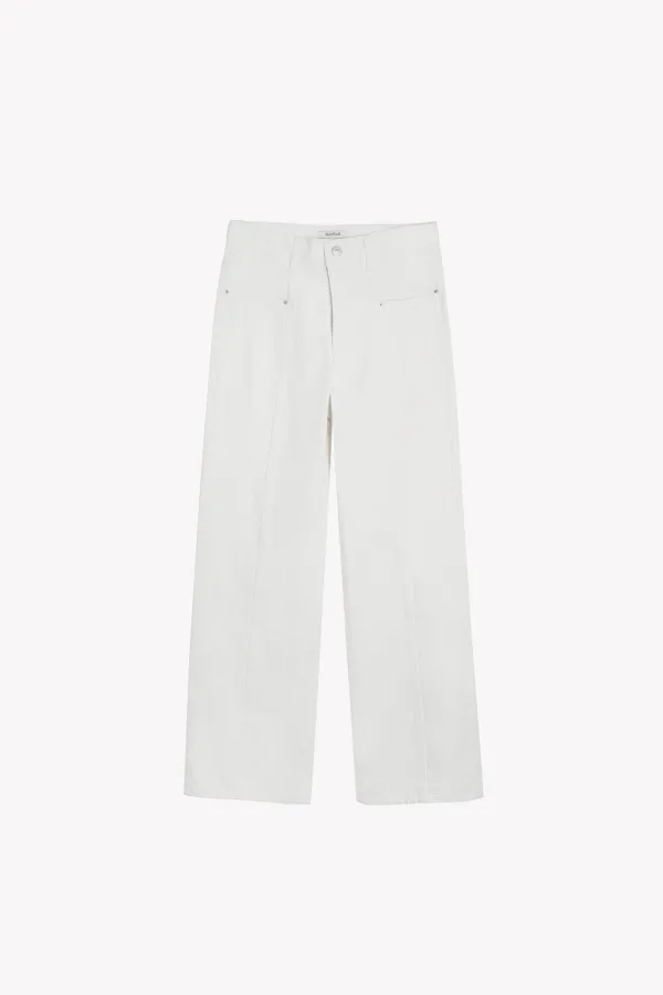 Elor Straight Fit Denim (White)