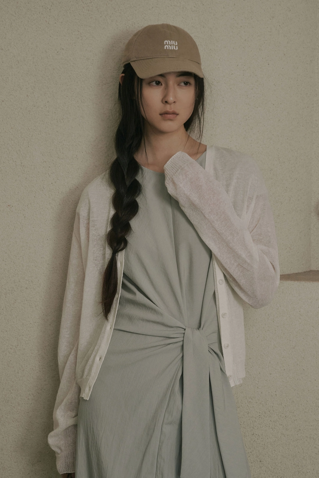 세이지먼트 ALEAH WHOLEGARMENT LINEN CARDIGAN_WHITE 상품 이미지 2