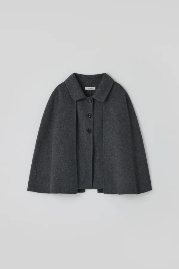 T/T Bell wool cape jacket (gray)