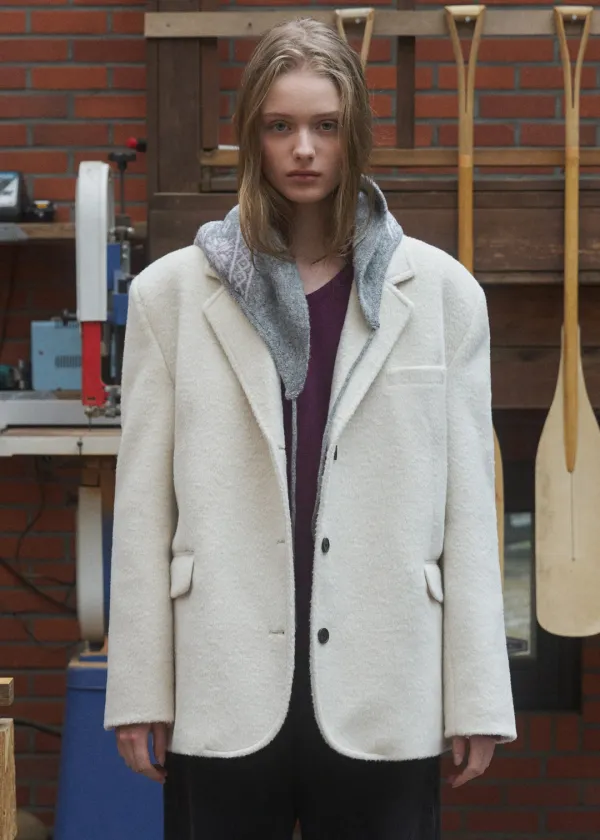 Marcelle wool jacket (ivory)