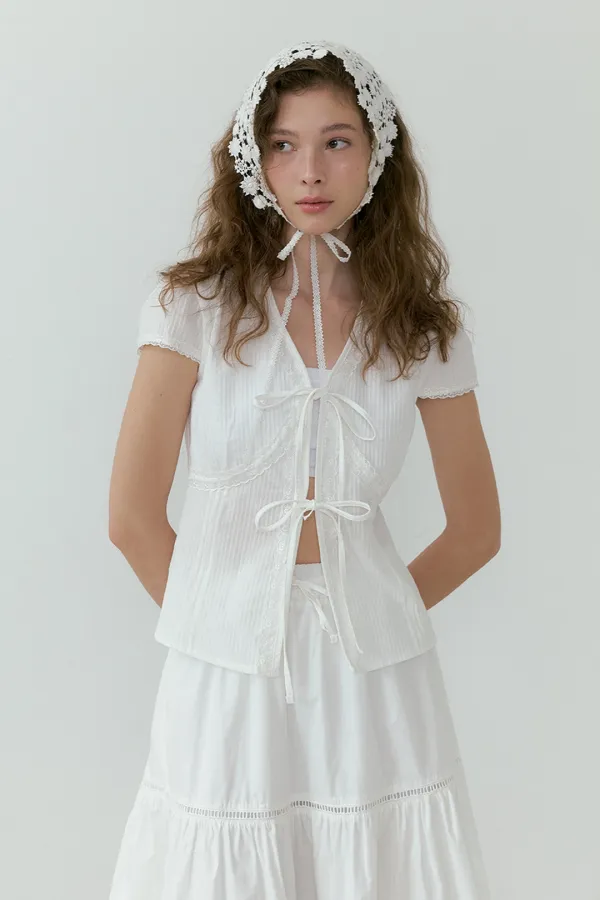 Havana Lace Blouse (ivory)