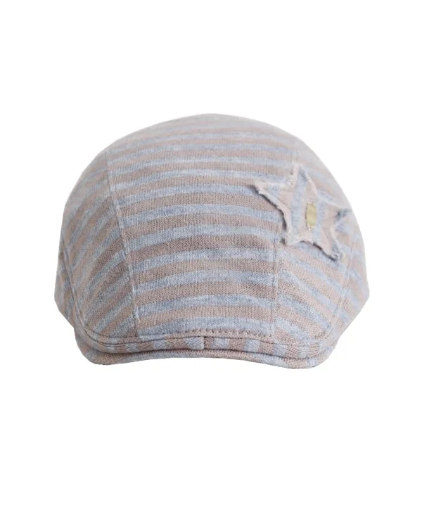 Y2K Stripe Hunting Cap (Sky)