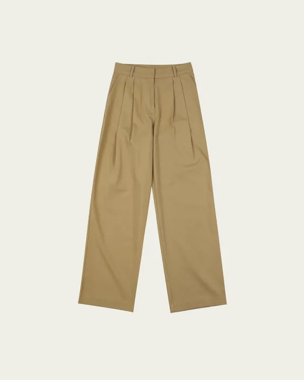 (2차) Urban Pintuck Pants - Beige