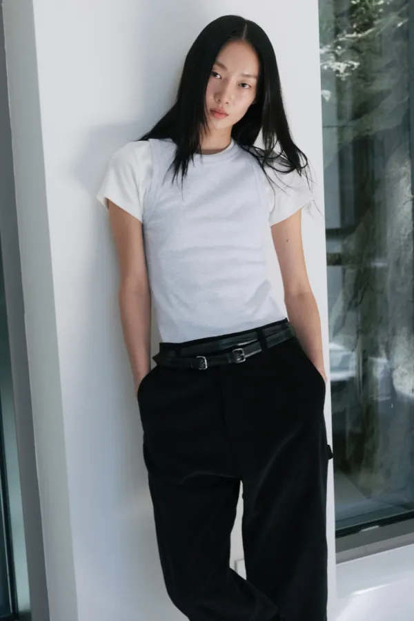 Standard Cotton Rib Sleeveless (White / Melange Gray / Light Gray / Red / Black)