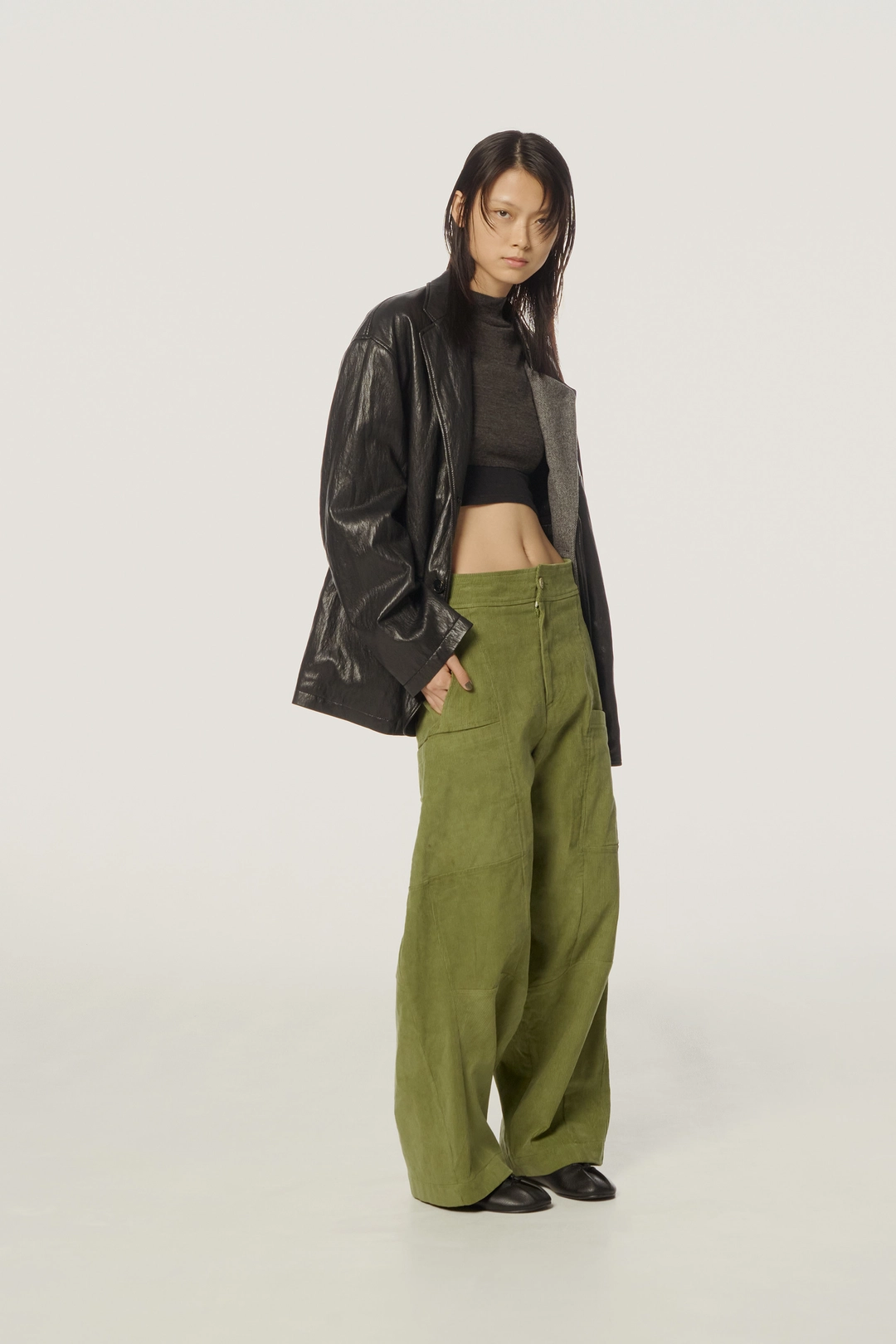 더일마 Maverick Corduroy Pants green 상품 이미지 1