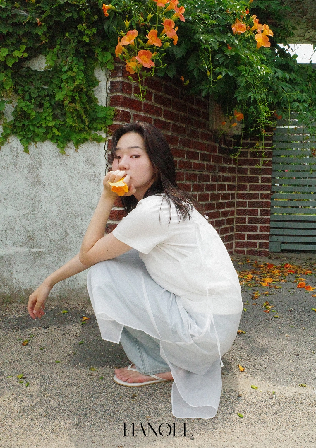 한올 Chiffon One-piece (White) 상품 이미지 2