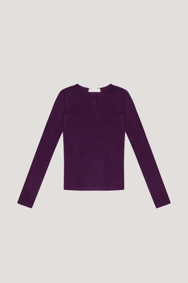 Oren Henley Tee(deep purple)