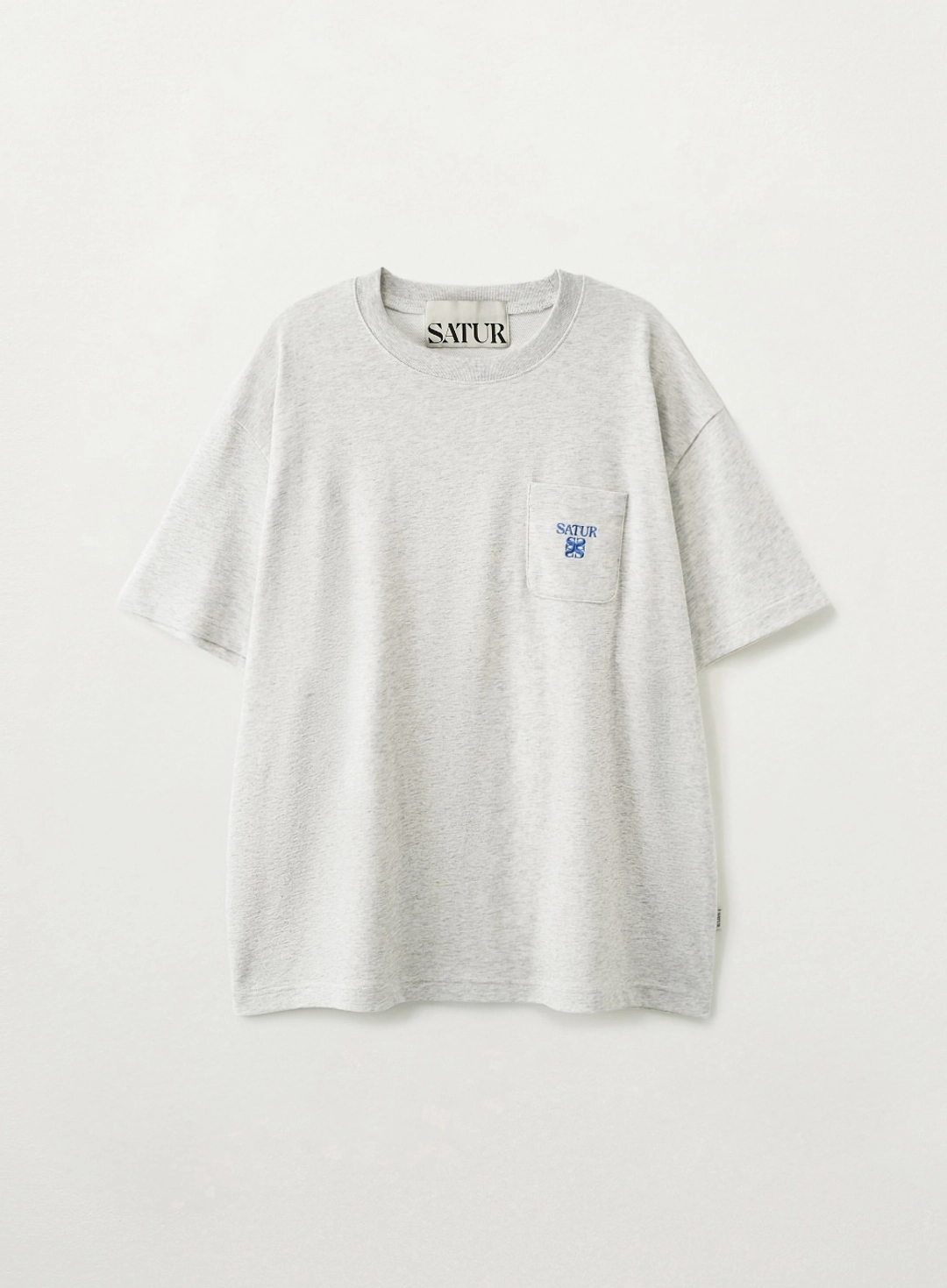 세터 Apero Logo Pocket T-Shirt - Melange White 상품 이미지 1